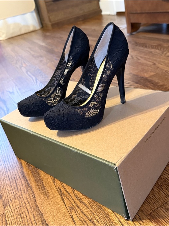 Jessica Simpson Shoes - Jessica Simpson Black Lace Stiletto Pumps